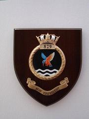 829 Naval Air Squadron - Hand painted Wall Shield
