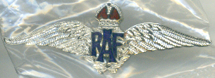 RAF Sweetheart Brooch - Silver